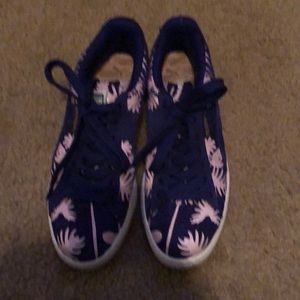 Purple/Pink Puma Suede Sneakers